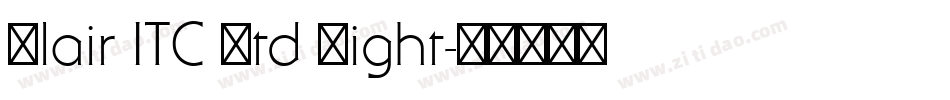 Blair ITC Std Light字体转换